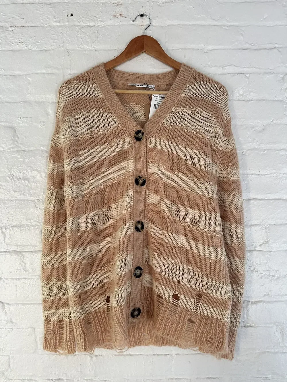 Acne Studios Striped Mohair Cardigan